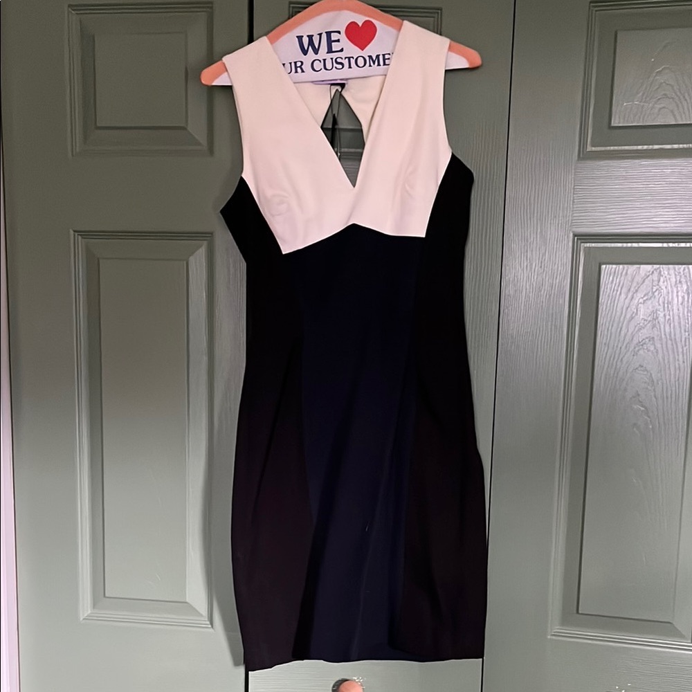 Banana Republic Black and White Mini Dress